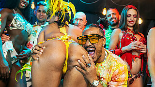 Brazilian carnaval party orgy