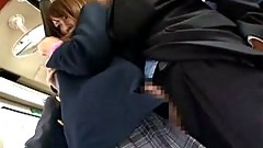 Asian schoolgirl sees her first oral sex